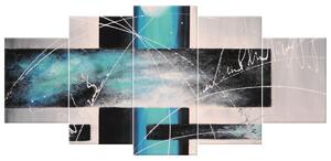 Gario Kézzel festett kép Mennyei orültség - 5 részes Méret: 100 x 70 cm