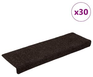 30 db barna öntapadó lépcsőszőnyeg 65x21x4 cm