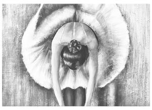 Gario Kézzel festett kép A szürke balett-táncosno bemelegítése Méret: 70 x 100 cm