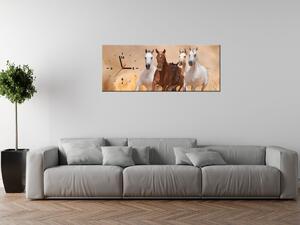 Gario Órás falikép Vágtázó lovak Méret: 60 x 40 cm
