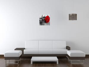 Gario Órás falikép Vörös Rózsa Méret: 40 x 40 cm