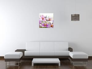 Gario Órás falikép Gyengéd virágok Méret: 40 x 40 cm