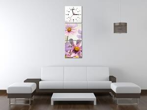 Gario Órás falikép Gyengéd virágok - 3 részes Méret: 90 x 30 cm