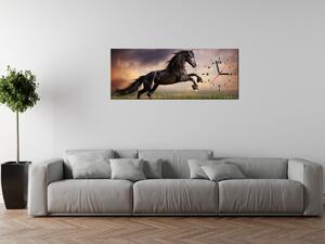 Gario Órás falikép Eros fekete ló Méret: 30 x 30 cm