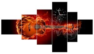 Gario Órás falikép Égo gitár - 6 részes Méret: 180 x 100 cm