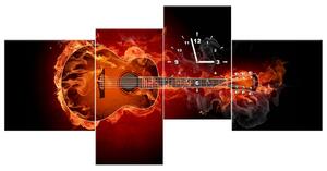 Gario Órás falikép Égo gitár - 4 részes Méret: 140 x 70 cm