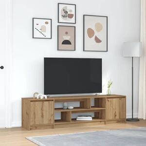 VidaXL kézműves tölgy színű szerelt fa TV-szekrény 188,5x41x50 cm