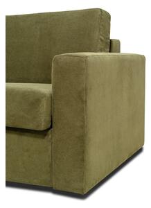Elbeko zöld kinyitható kordbársony kanapé, 197 cm - Scandic