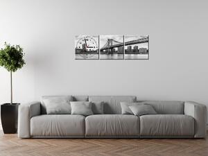 Gario Órás falikép Brooklyn New York - 3 részes Méret: 90 x 70 cm