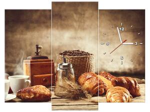 Gario Órás falikép Ízletes reggeli - 3 részes Méret: 90 x 30 cm