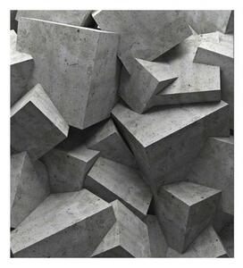 Nem szőtt fotótapéta 3d betontömbök 225 x 250 cm