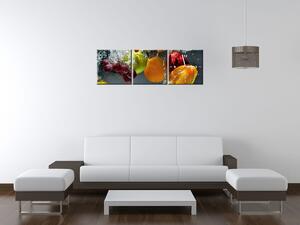 Gario Órás falikép Édes gyümölcs - 3 részes Méret: 80 x 40 cm