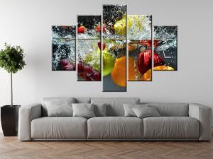 Gario Órás falikép Édes gyümölcs - 5 részes Méret: 150 x 70 cm
