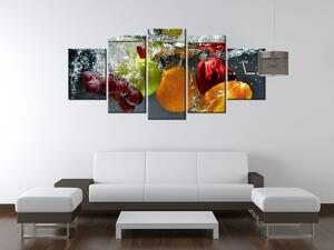 Gario Órás falikép Édes gyümölcs - 5 részes Méret: 150 x 105 cm