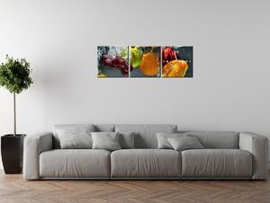 Gario Órás falikép Édes gyümölcs - 3 részes Méret: 90 x 70 cm