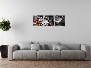 Gario Órás falikép Arabica kávé - 3 részes Méret: 80 x 40 cm