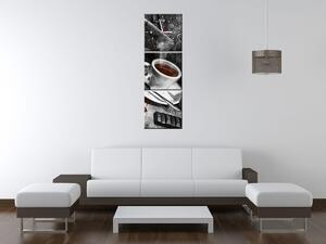 Gario Órás falikép Arabica kávé - 3 részes Méret: 90 x 70 cm
