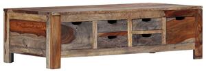 Szürke tömör kelet-indiai rózsafa dohányzóasztal 100x50x30 cm