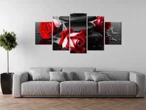 Gario Órás falikép Roses and spa - 5 részes Méret: 150 x 105 cm