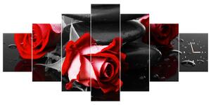 Gario Órás falikép Roses and spa - 7 részes Méret: 210 x 100 cm