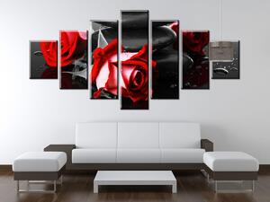 Gario Órás falikép Roses and spa - 7 részes Méret: 160 x 70 cm