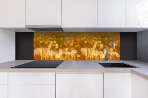 Dibond tábla a konyhapult mögött vintage mező pitypang - 180 x 60 cm ingyenes ragasztó