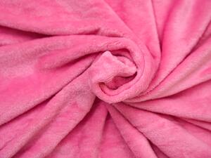 VIOLET Rózsaszín mikroplüss takaró VIOLET 200x230 cm