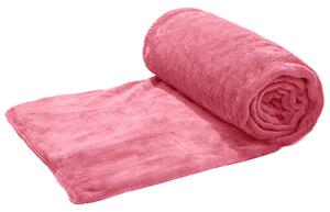 VIOLET Rózsaszín mikroplüss takaró VIOLET 200x230 cm