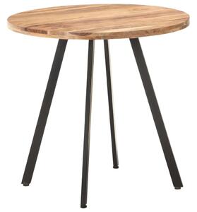 Tömör akácfa étkezőasztal 80 cm