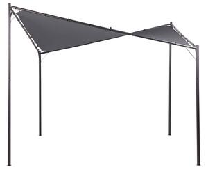 Pavilon AVENTINE Fém 300 cm 300 cm Sötétszürke