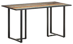 Tömör újrahasznosított fa étkezőasztal 140 cm