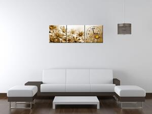 Gario Órás falikép Virágos szépség - 3 részes Méret: 90 x 30 cm