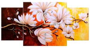 Gario Órás falikép Színes magnóliák - 3 részes Méret: 90 x 70 cm