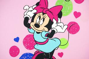 Disney Minnie wellsoft béléses pamut babatakaró 70x90cm - rózsaszín