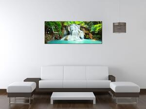 Gario Órás falikép Vízesés Thaiföldön Méret: 60 x 40 cm