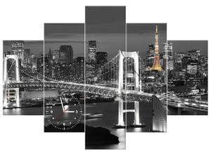 Gario Órás falikép Tokyo Bay híd - 5 részes Méret: 150 x 105 cm