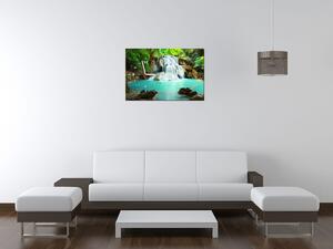Gario Órás falikép Vízesés Thaiföldön Méret: 30 x 30 cm