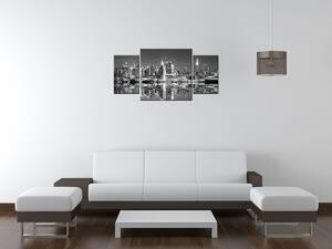 Gario Órás falikép Esti Manhattan - 3 részes Méret: 90 x 30 cm