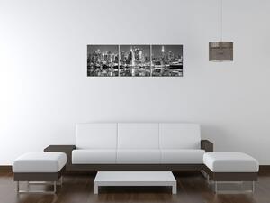 Gario Órás falikép Esti Manhattan - 3 részes Méret: 90 x 70 cm