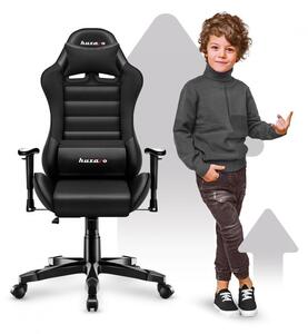 Ergonomikus fekete gamer szék tinédzsereknek