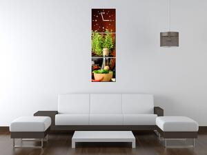 Gario Órás falikép Zóld adalékok - 3 részes Méret: 30 x 90 cm