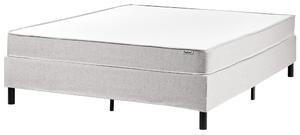 Fejtámla nélküli boxspring ágy COUNTESS 160 x 200 cm Világosszürke