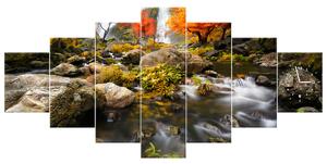 Gario Órás falikép őszi vízesés - 7 részes Méret: 210 x 100 cm