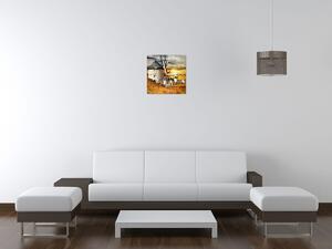 Gario Órás falikép Szélmalmok Spanyolországban Méret: 30 x 30 cm