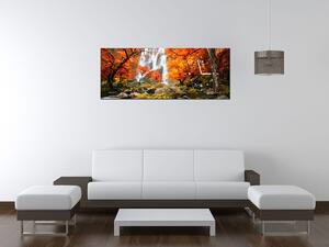 Gario Órás falikép őszi vízesés Méret: 60 x 40 cm