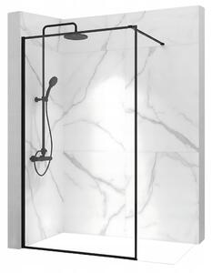 Rea - Bler zuhanyparaván 80x195cm, 8mm üveg, átlátszó üveg / fekete profil, REA-K7637