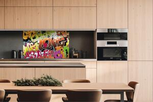 Dibond tábla a konyhapult mögött falfirkálás - 100 x 60 cm ingyenes ragasztó