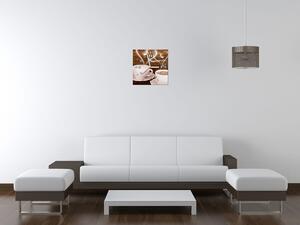 Gario Órás falikép Romantika a kávénál Méret: 40 x 40 cm