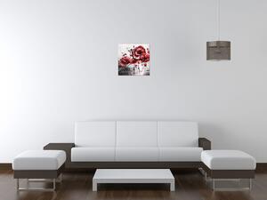 Gario Órás falikép Piros pipacsok Méret: 30 x 30 cm