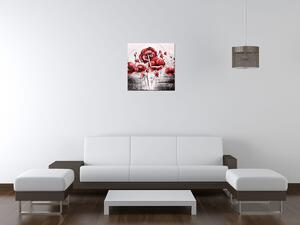 Gario Órás falikép Piros pipacsok Méret: 40 x 40 cm